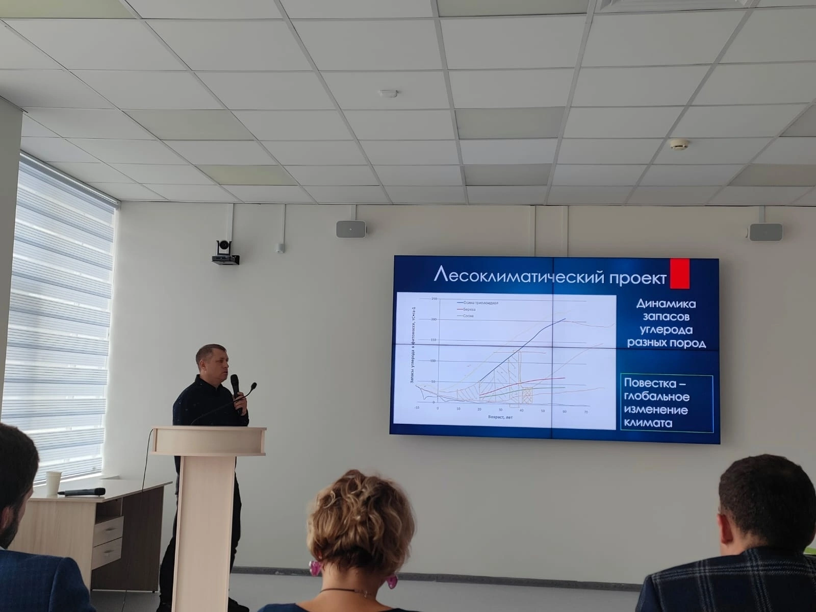 Брюханов А. представляет планируемые результаты проекта своей группы